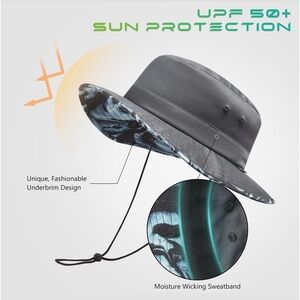 NWT- UPF 50+ UNISEX Foldable Sun Hat Size M
For Women or Men